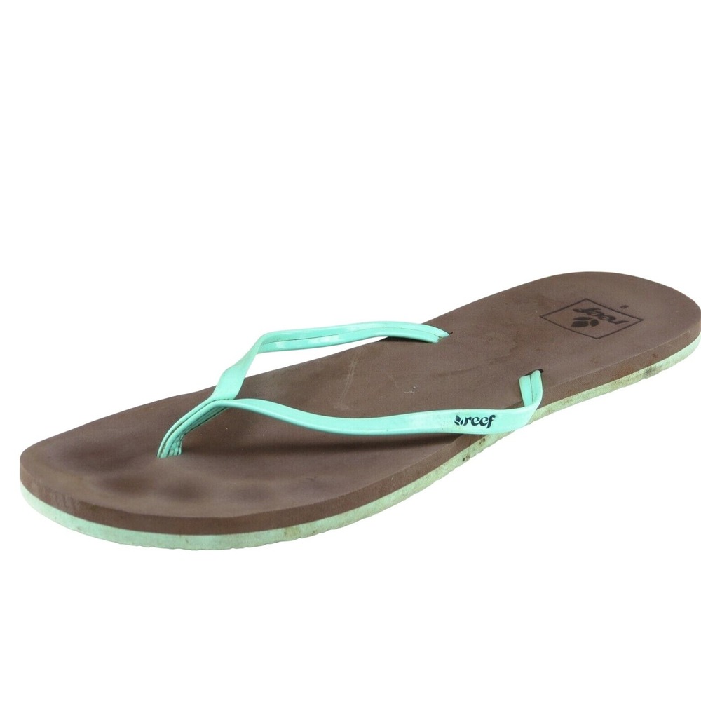 Reef Sz 9 M Blue Flip Flop Synthetic Women Sandals‎